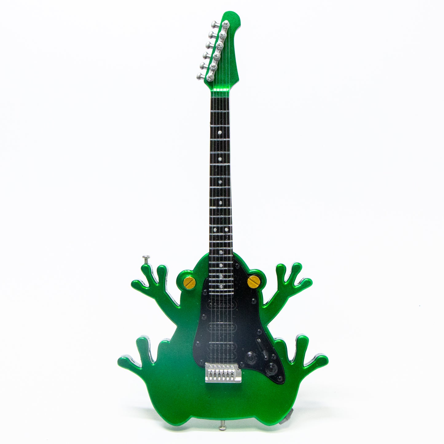 Guitare grenouille cool avec une sensation de luxe